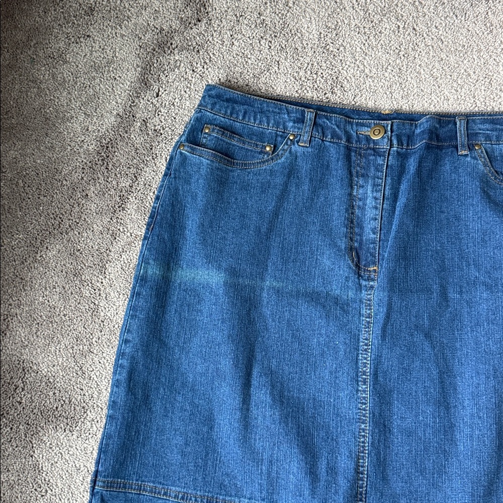 Ruby Rd. Denim Skirt SIZE 14 - Picture 2 of 7